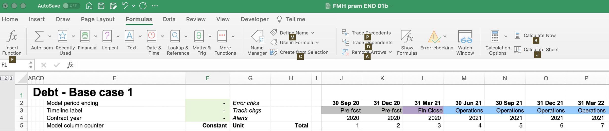 The missing ribbon shortcuts in Excel for Mac